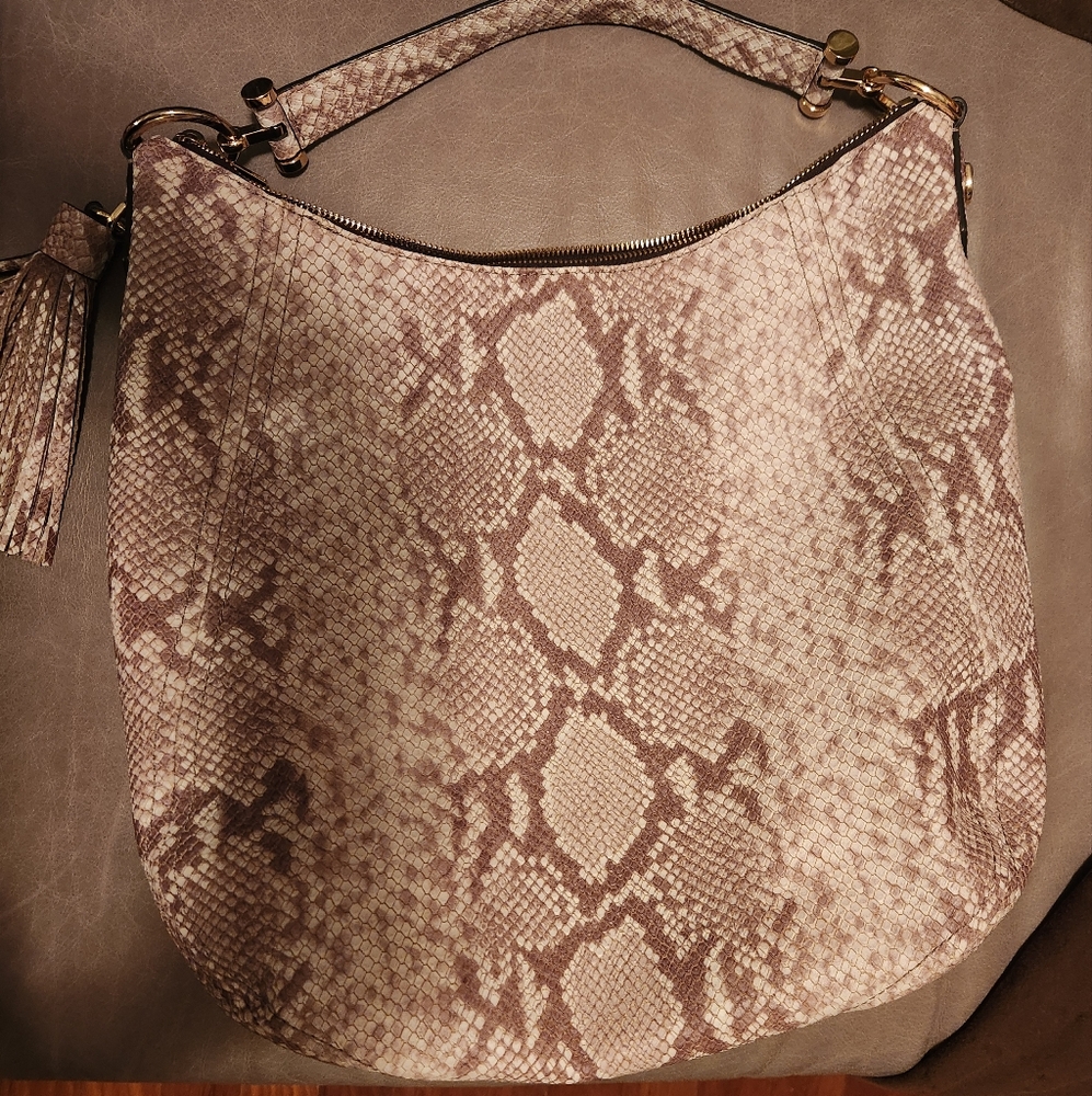 Michael Kors Python Fulton Shoulder Bag